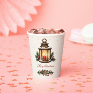 Gobelets En Papier Lanterne de Noël nordique vintage à guirlande de v