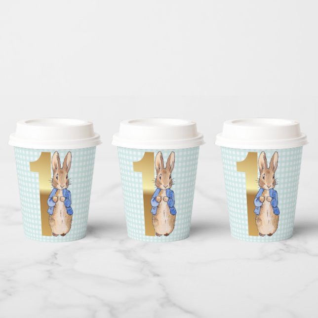 Gobelets En Papier Lapin classique 1er anniversaire (Multi)