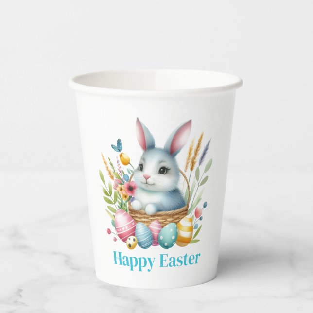 Gobelets En Papier Lapin de Pâques (Gauche)