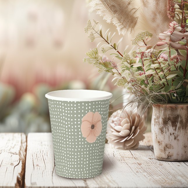 Gobelets En Papier Le Baby shower chic du désert (Let us take the prickles out of your desert-chic party planning with this cactus cup,)