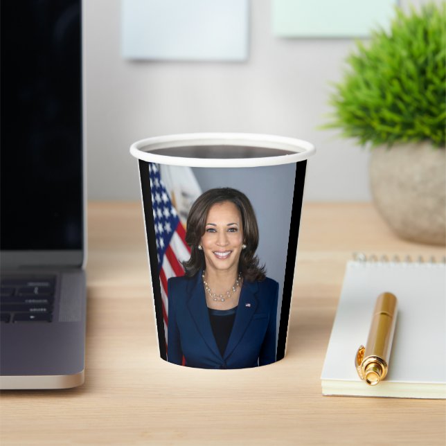 Gobelets En Papier Le candidat du président Kamala Harris US 2024 (Insitu)