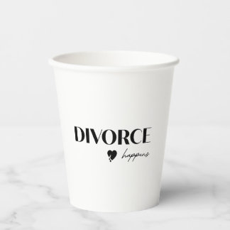 Gobelets En Papier Le divorce arrive