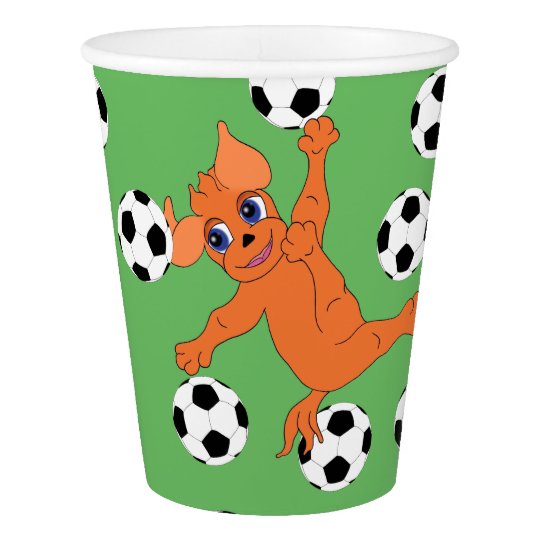 Gobelets En Papier Le football par Happy Juul Company
