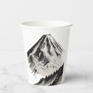 Gobelets En Papier Le Mont Fuji japonais