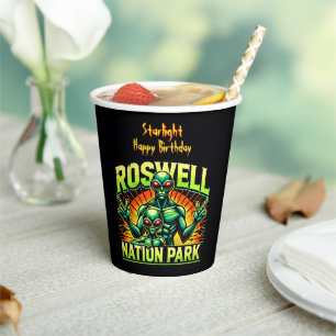 Gobelets En Papier Le parc de rencontre extraterrestre de Roswell vou