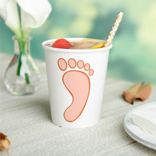 Gobelets En Papier Le pied des droits de l'homme