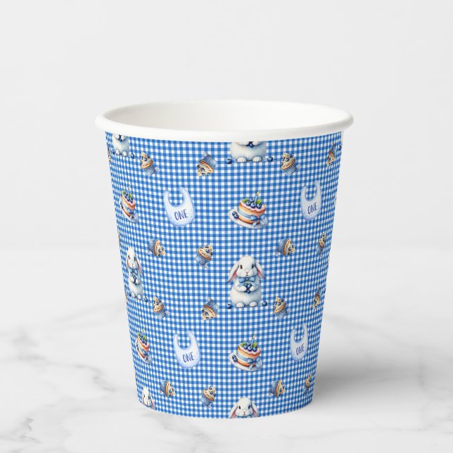 Gobelets En Papier Le premier anniversaire de Bunny Blueberry ! (Recto)
