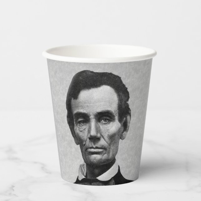 Gobelets En Papier Le président Abe Lincoln (Recto)
