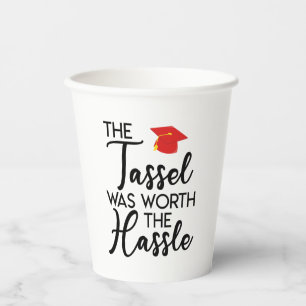 Gobelets En Papier Le Tassel Vaut La Fête De La Graduation Hassle