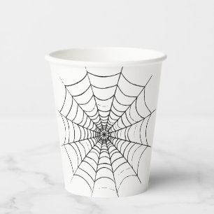 Gobelets En Papier Le Web d'un simple araignée