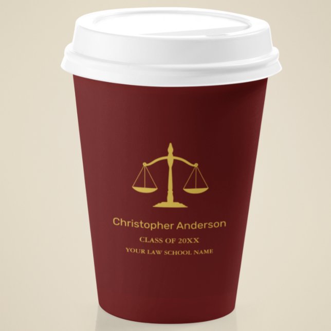 Gobelets En Papier Legal Professional Graduation Party (Créateur téléchargé)