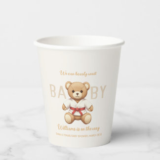 Gobelets En Papier Legendary Red Belt Judo Bear – Baby Shower
