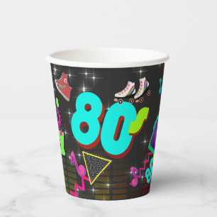 Gobelets En Papier Les années 80 rétro, rétro, n'importe quel âge