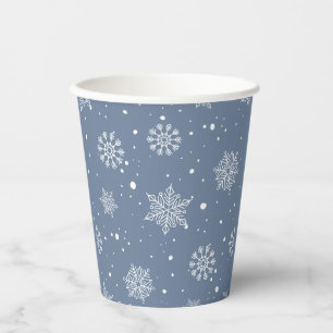 Gobelets En Papier Les Flammes De Neige D'Hiver Son Baby shower De Ga