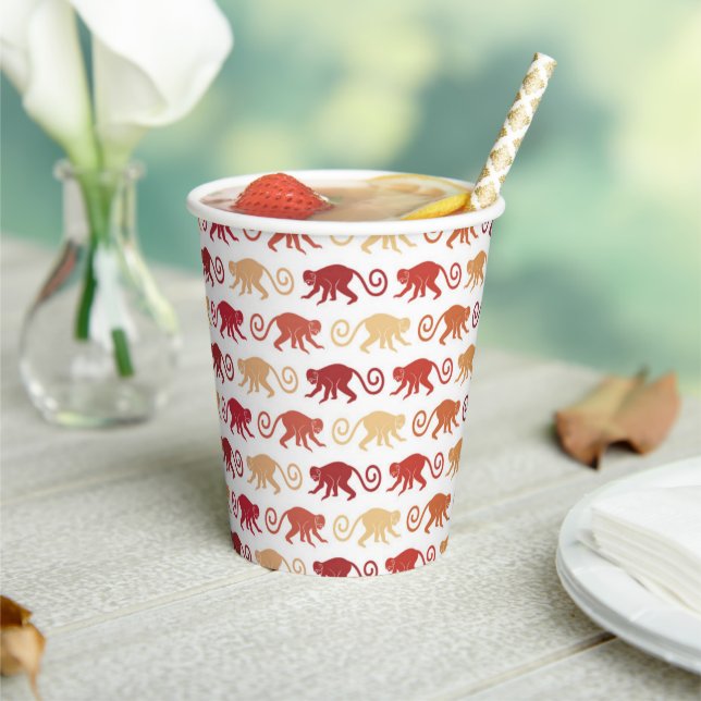 Gobelets En Papier Les Patters de Red Monkey (Insitu)