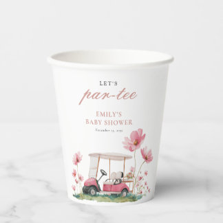 Gobelets En Papier Let's Par-tee Golf Baby Shower