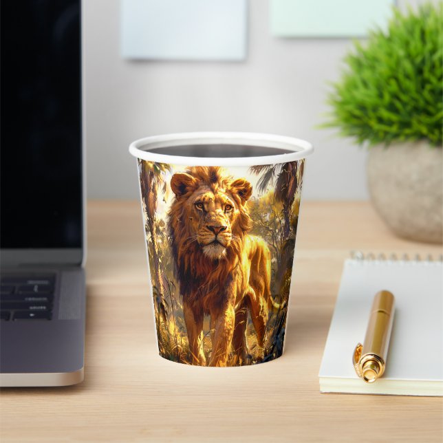 Gobelets En Papier Lion (Insitu)