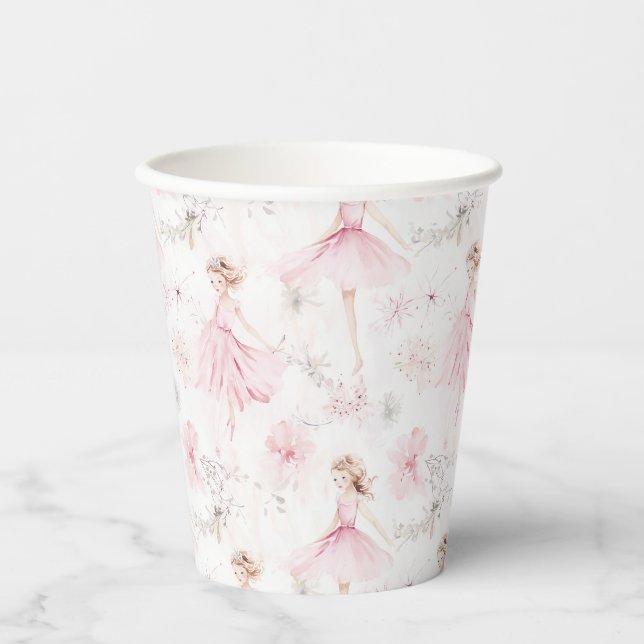 Gobelets En Papier Little Ballerina #7 - Blonde Girl (Recto)