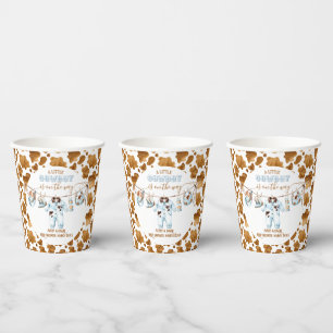 Gobelets En Papier Little Cowboy Clothesline WildWest Boy Baby shower