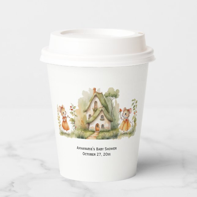 Gobelets En Papier Little Mice Baby shower | (Recto)