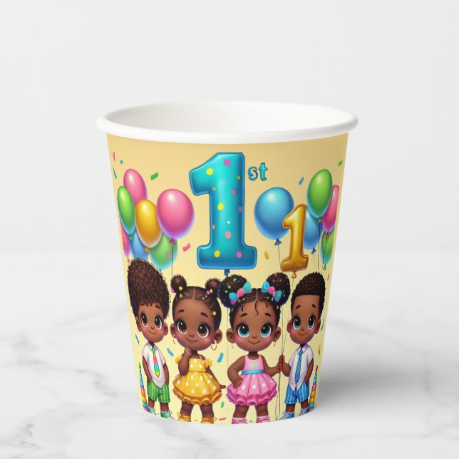 Gobelets En Papier Little Stars First Birthday Bash (Recto)