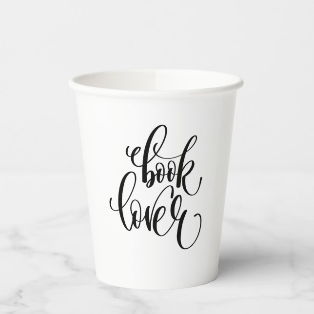 Gobelets En Papier Livre Lover 2 (Gauche)