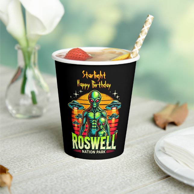 Gobelets En Papier L'oasis extraterrestre de Roswell vous attend ! (Insitu)
