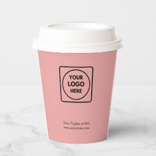 Gobelets En Papier Logo de barista moderne pour papier professionnel
