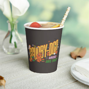 Gobelets En Papier Logo de friandise d'Halloween de Scooby-Doo