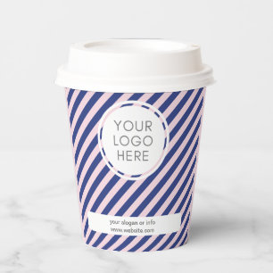 Gobelets En Papier Logo de l'entreprise   Tasses de papier d'entrepri