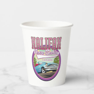 Gobelets En Papier Logo de voyage de Halifax Nouvelle-Écosse