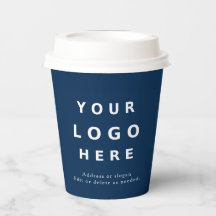 Logo d'entreprise moderne bleu marine pour une soc