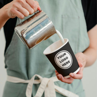 Gobelets En Papier Logo d'entreprise personnalisé Barista Nettoyer no