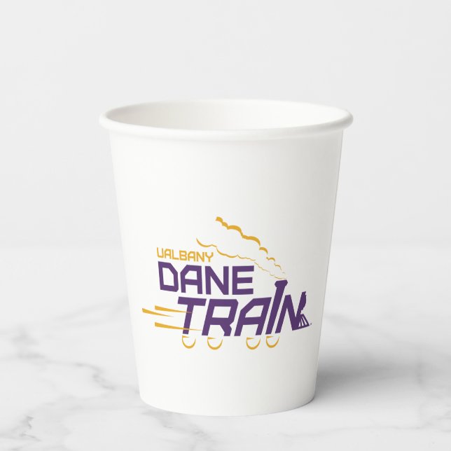 Gobelets En Papier Logo du train UAlbany Dane (Verso)