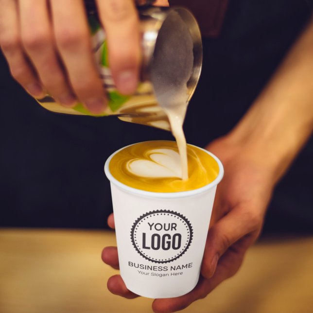 Gobelets En Papier Logo Et Slogan Personnalisés Avec Promotions (Créateur téléchargé)