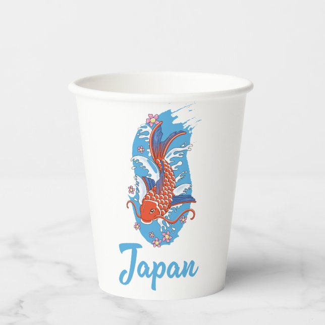 Gobelets En Papier logo Japan Fishing (Recto)