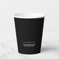 Logo professionnel simple Slogan noir