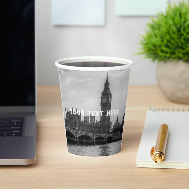 Gobelets En Papier Londres Angleterre Royaume-Uni Big Ben UK (Insitu)