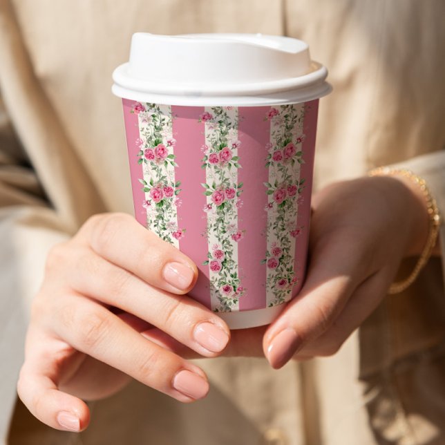 Gobelets En Papier Love Shack Fiance Tea Rose Fête des mariées (Créateur téléchargé)