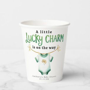 Gobelets En Papier Lucky Charm Irlandais Baby shower tasses de papier