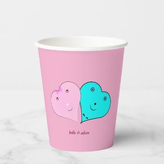 Gobelets En Papier m. & mme Ballotin de coeurs