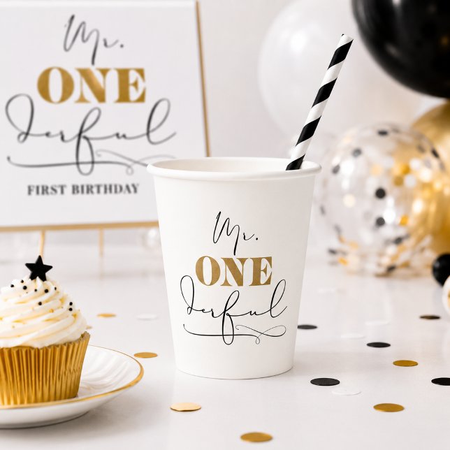 Gobelets en papier M. Onederful (Mr. Onederful Paper Cups)