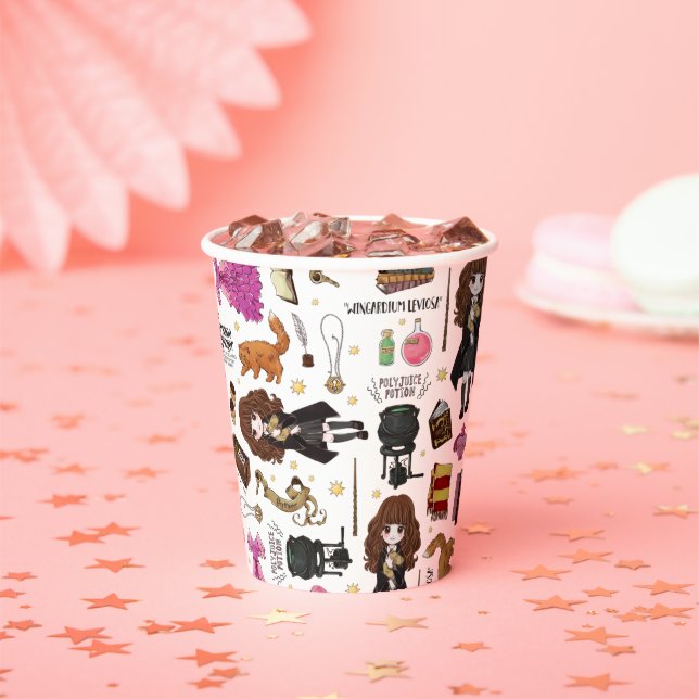 Gobelets En Papier Magical Hermione Granger Watercolor (Insitu)