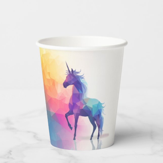 Gobelets En Papier Magie de licorne (Verso)
