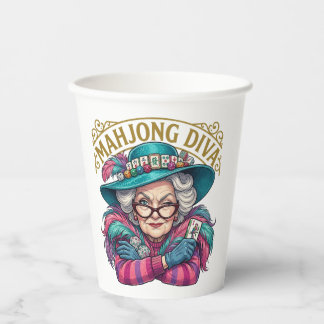 Gobelets En Papier Mahjong Diva Funny Women's
