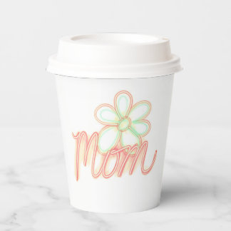 Gobelets En Papier Maman Fleur Art