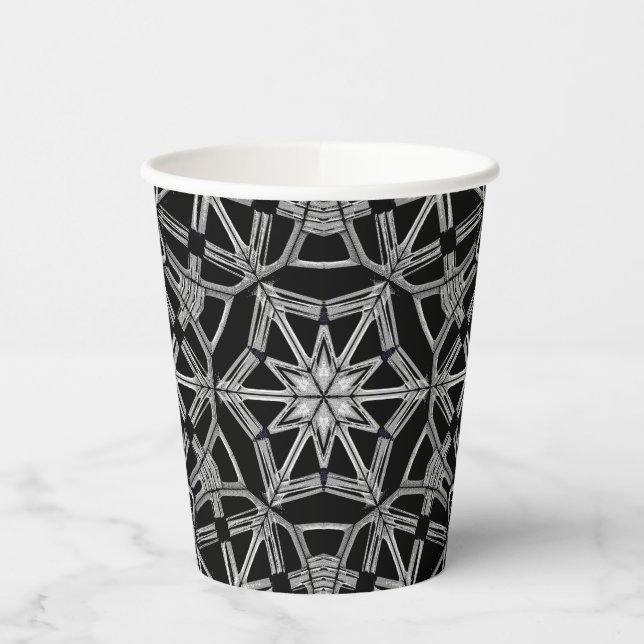 Gobelets En Papier Mandala Industriel (Gauche)