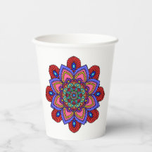 Mandala paper cup