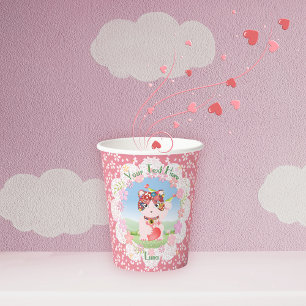 Gobelets En Papier Maneki Neko Lucky Luna tasse de papier