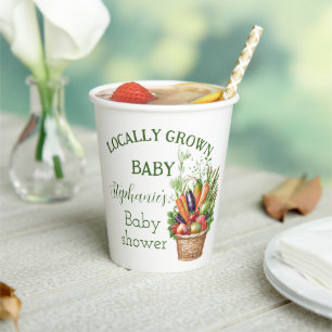 Gobelets En Papier Marché de producteurs de douche de bébé cultivés l